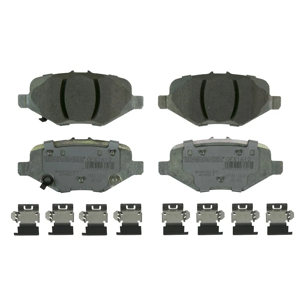 OEX1612 – WAGNER BRAKE Brake Pad, OE Replacement Premium Low-Copper Ceramic